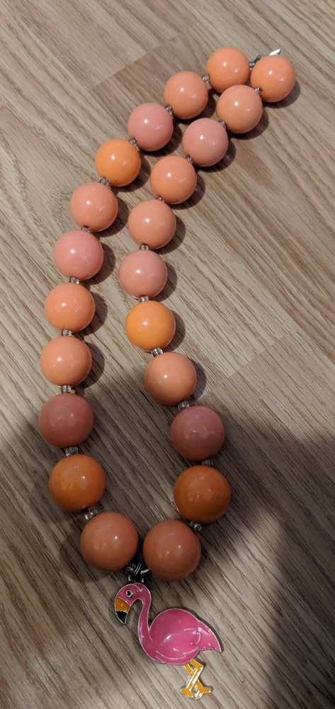 Kids flamingo necklace